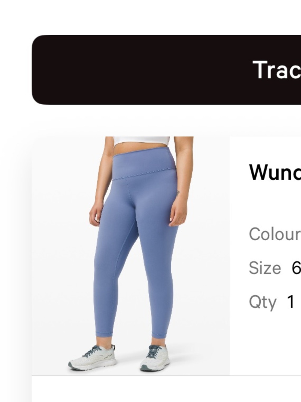 Lululemon Wunder Train High-Rise Tight 25" in Water Drop size 6 - Picture 2 of 2